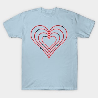 Civil Engineering Red Heart T-Shirt